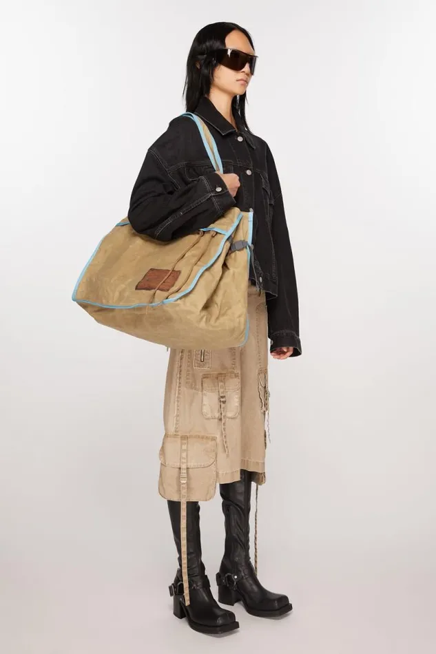 Acne Studios Tote Bag Beigeblue Women Bags