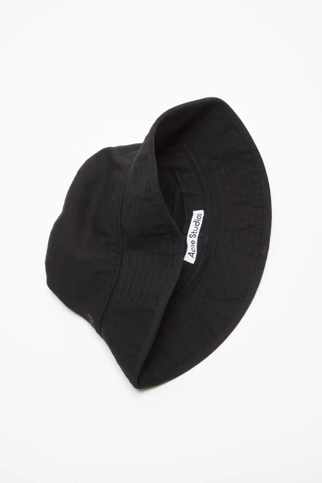 Acne Studios Twill Bucket Hat Black Women Hats