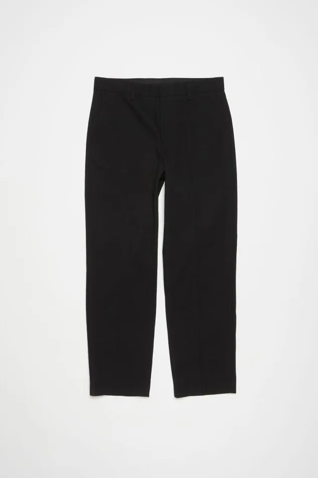 Acne Studios Twill Cottonblend Trousers Black Men Trousers Acne Studios Twill Cottonblend Trousers Black Men Trousers
