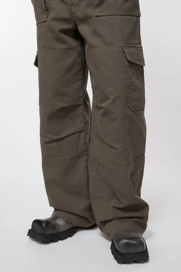 Acne Studios Twill Trousers Khaki Green Men Trousers