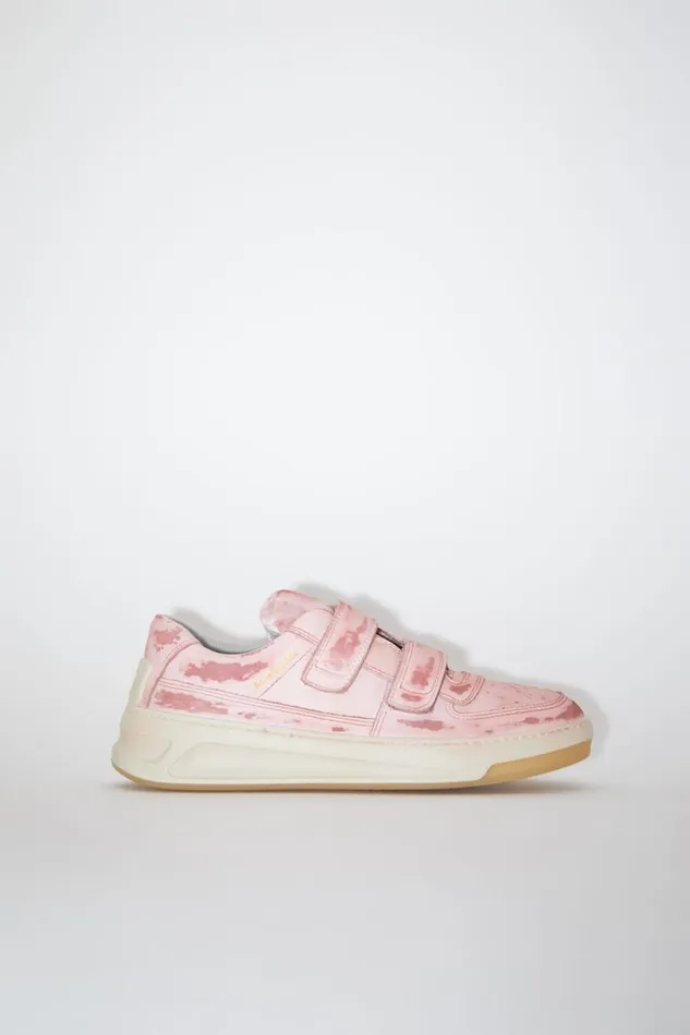 Acne Studios Velcro Strap Sneakers Antique Pink Women Shoes