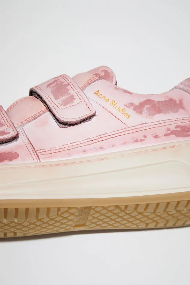 Acne Studios Velcro Strap Sneakers Antique Pink Women Shoes Acne Studios Velcro Strap Sneakers Antique Pink Women Shoes