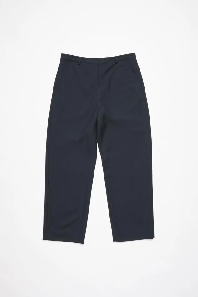 Acne Studios Wool Blend Trousers Dark Navy Men Trousers Acne Studios Wool Blend Trousers Dark Navy Men Trousers