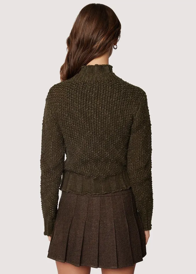 Adelina Cardigan Green Women Lost Wander Sweaters