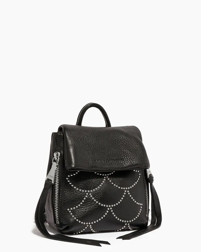 Aimee Kestenberg Backpacks Women Bali Mini Backpack Black Nile Studs
