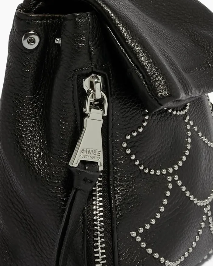 Aimee Kestenberg Backpacks Women Bali Mini Backpack Black Nile Studs