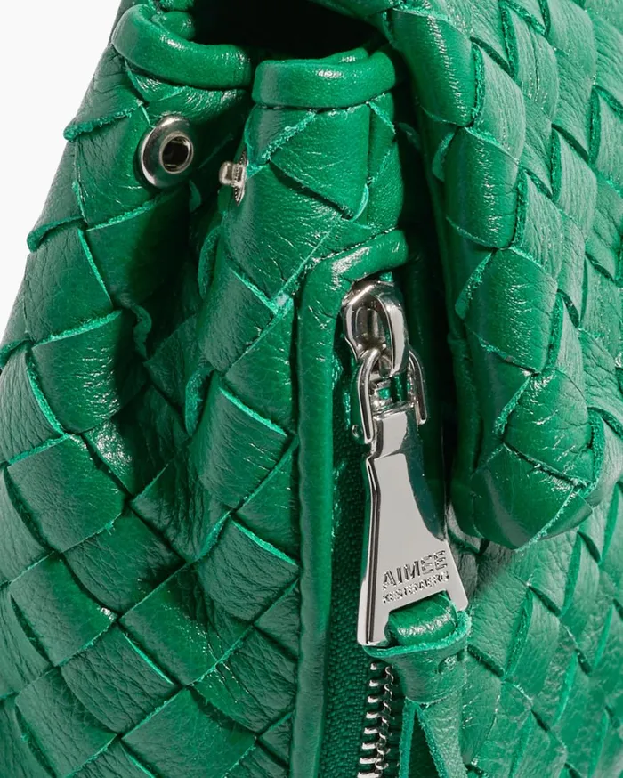 Aimee Kestenberg Backpacks Women Bali Mini Backpack Kelly Green Woven