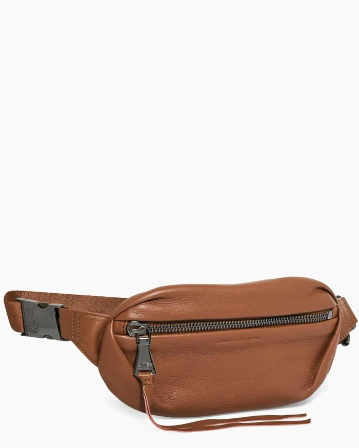 Aimee Kestenberg Bum Bags and Belt Bags Women Milan Bum Bag Chestnut With Gunmetal