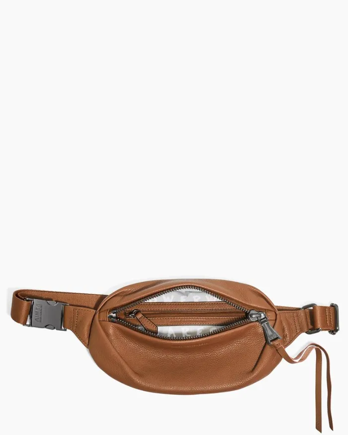 Aimee Kestenberg Bum Bags and Belt Bags Women Milan Bum Bag Chestnut With Gunmetal