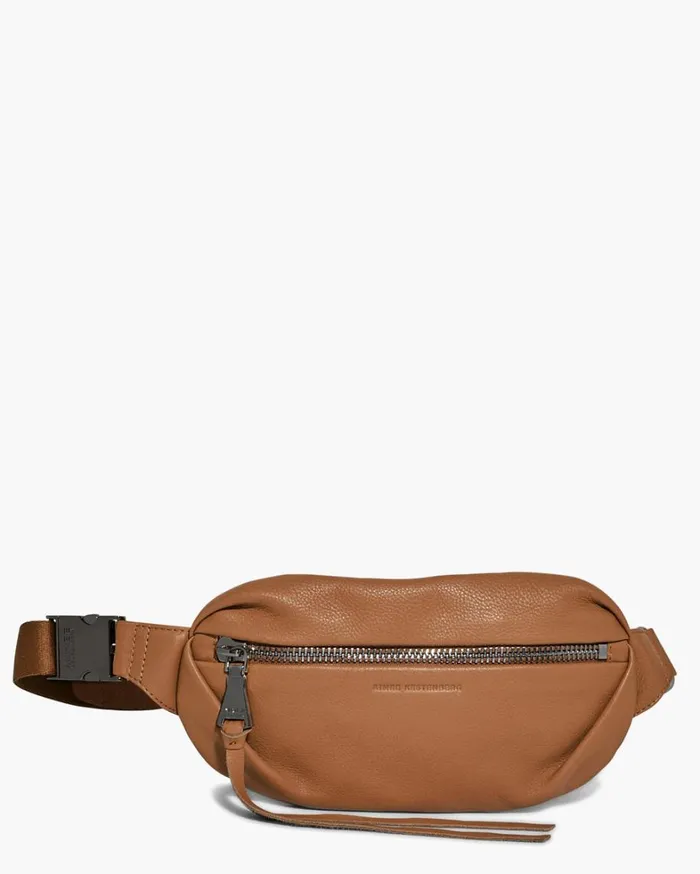 Aimee Kestenberg Bum Bags and Belt Bags Women Milan Bum Bag Vachetta With Gunmetal