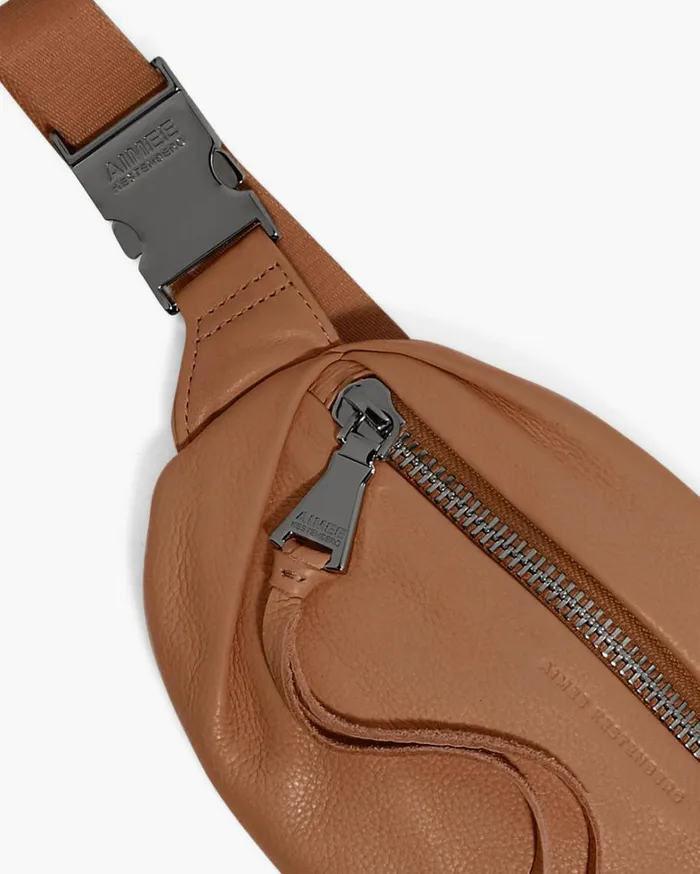 Aimee Kestenberg Bum Bags and Belt Bags Women Milan Bum Bag Vachetta With Gunmetal