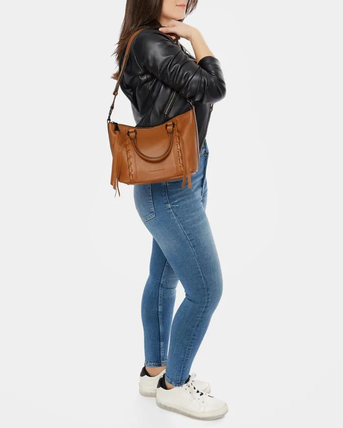 Aimee Kestenberg Crossbody Bags Women Chakra Satchel Crossbody Chestnut