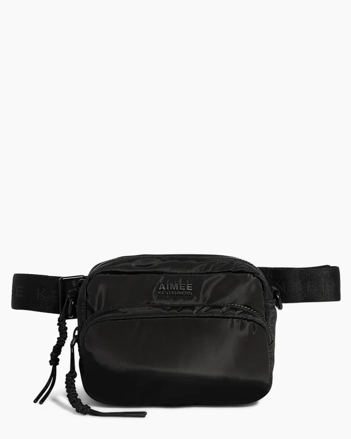 Aimee Kestenberg Crossbody Bags Women Nylon Camera Crossbody Black With Shiny Black