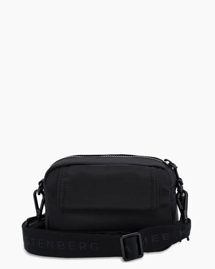 Aimee Kestenberg Crossbody Bags Women Nylon Camera Crossbody Black With Shiny Black
