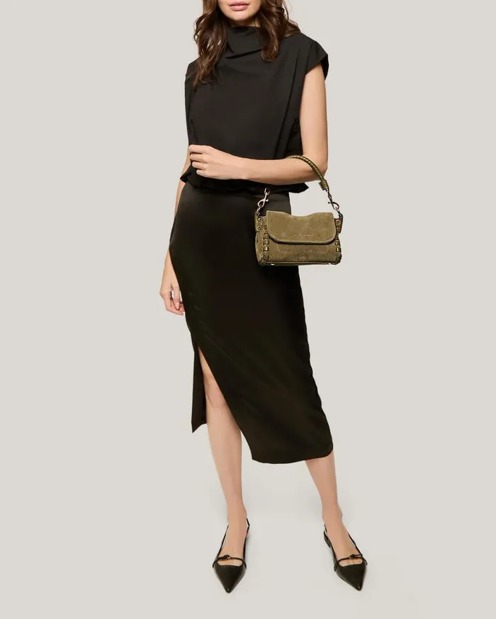 Aimee Kestenberg Crossbody Bags Women Zen Mini Crossbody Kelp Suede