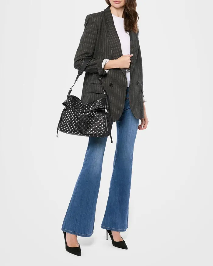 Aimee Kestenberg Hobos Women Bali Novelty Hobo Black With Disco Studs