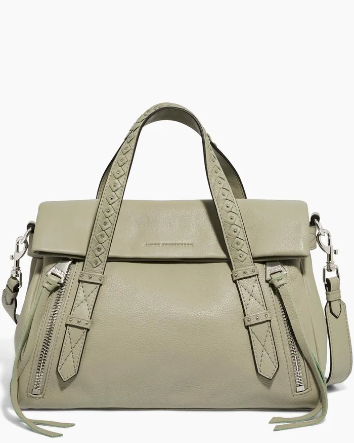 Aimee Kestenberg Satchels Women Bali Double Entry Satchel Tea Tree Chevron
