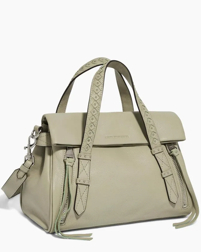 Aimee Kestenberg Satchels Women Bali Double Entry Satchel Tea Tree Chevron