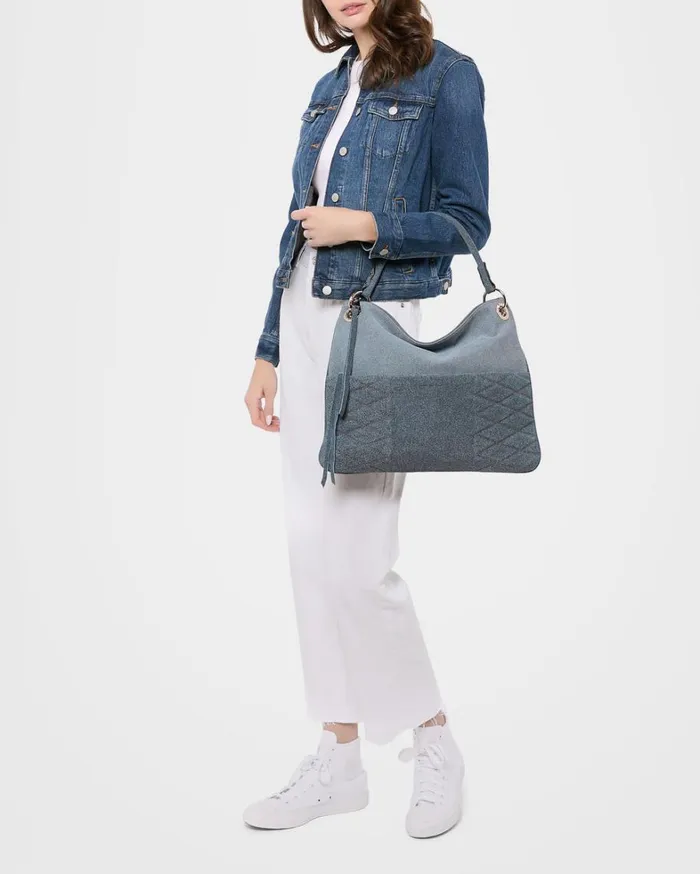 Aimee Kestenberg Satchels Women Mantra Perfect Shoulder Denim Leather