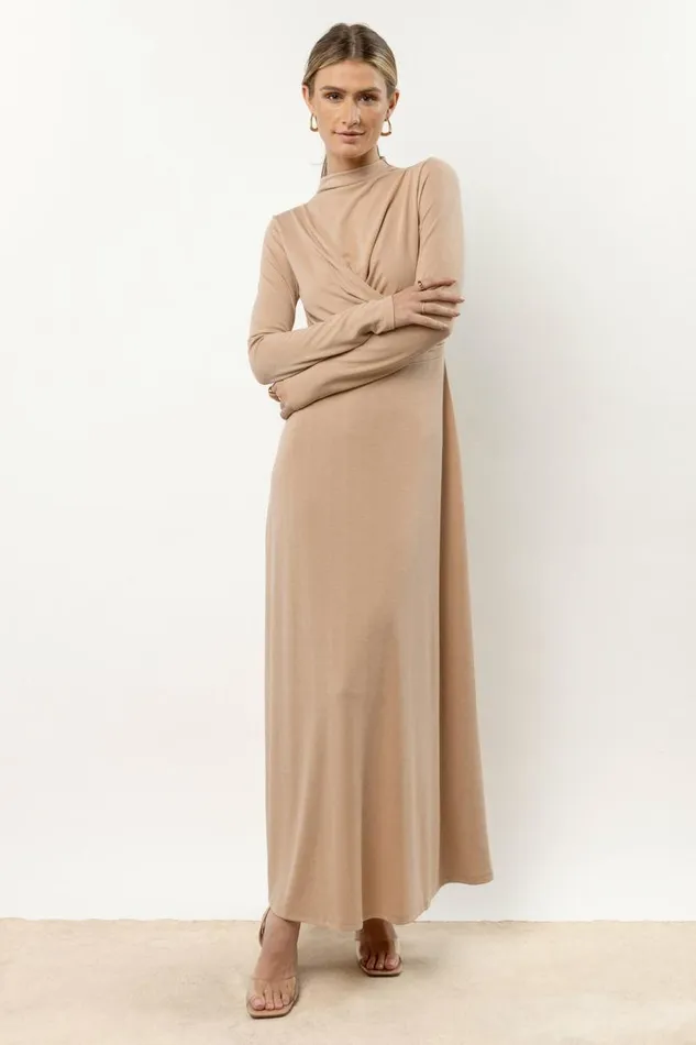 Alani Maxi Dress 8211 FINAL SALE Tan Women Bohme Dresses