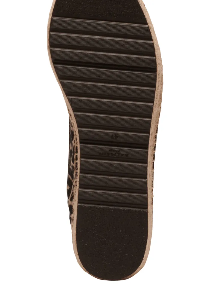 Alex Espadrilles With Jacquard Monogram Black Women Balmain Flat Shoes
