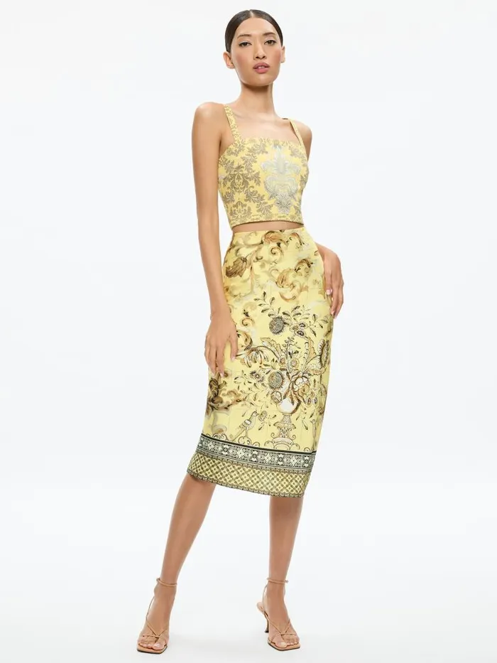 Alice Olivia Vanity Lemon Meringuemulti Women Matching Sets