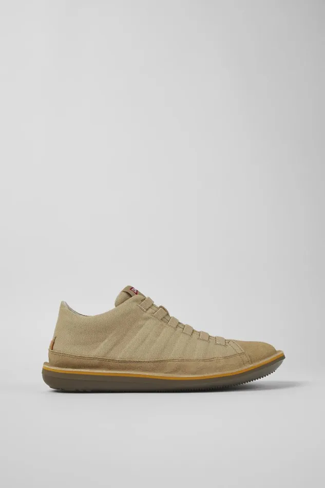 Ankle Boots Men Camper Beetle Beige TextileNubuck Basket Bootie Ankle Boots Men Camper Beetle Beige TextileNubuck Basket Bootie