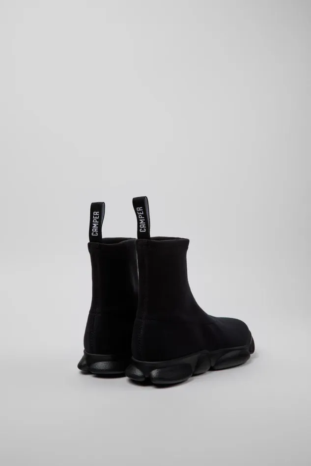 Ankle Boots Men Camper Karst Black TENCEL Lyocell And Recycled PET Mid Boots