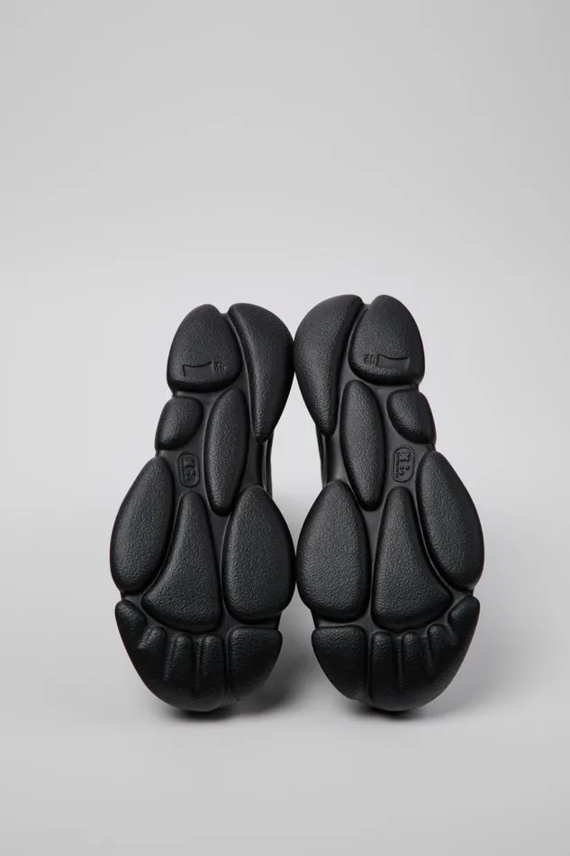 Ankle Boots Men Camper Karst Black TENCEL Lyocell And Recycled PET Mid Boots