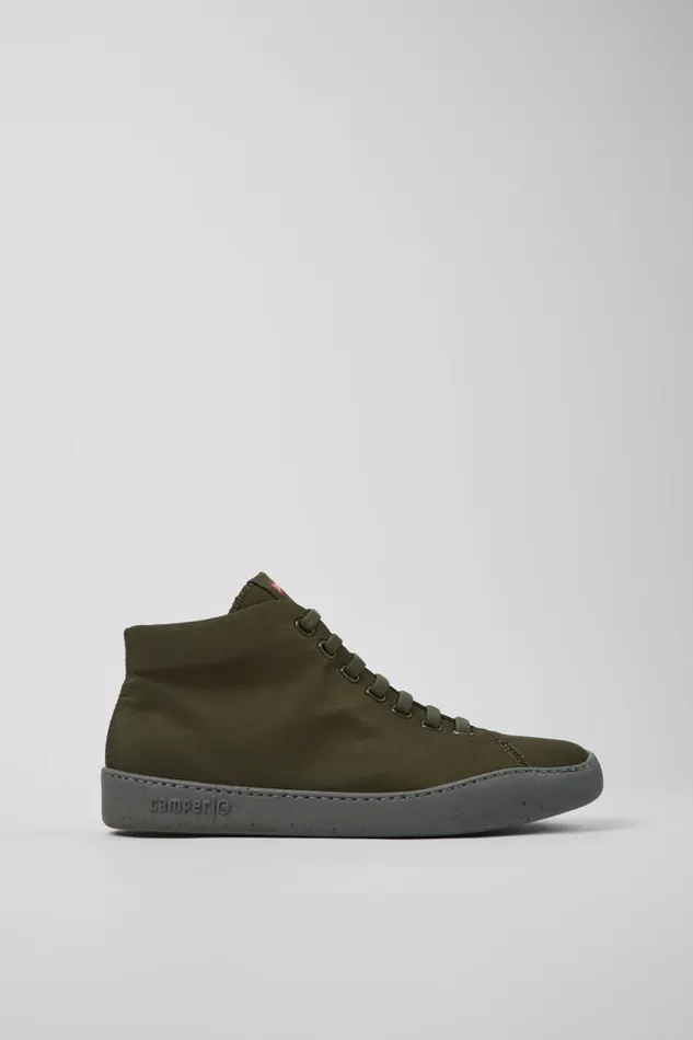 Ankle Boots Men Camper Peu Touring Green Textile Ankle Boots