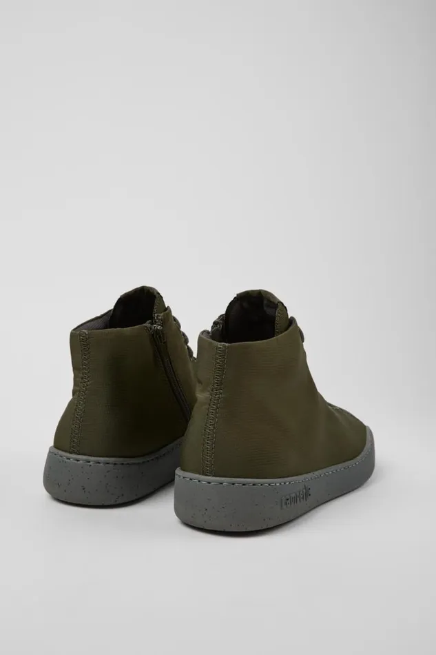 Ankle Boots Men Camper Peu Touring Green Textile Ankle Boots