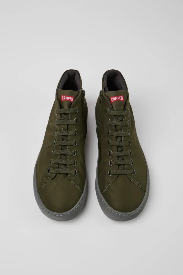 Ankle Boots Men Camper Peu Touring Green Textile Ankle Boots
