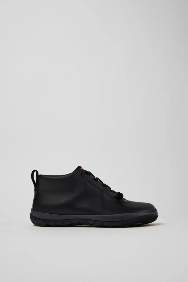Ankle Boots Women Camper Peu Pista GORETEX Black Leather And Textile Ankle Boots