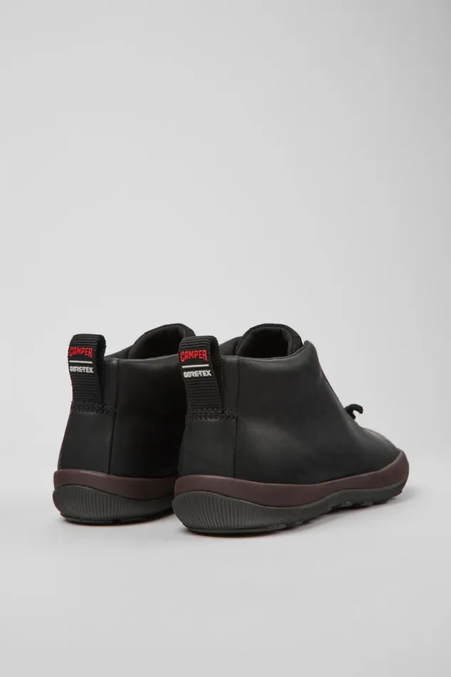 Ankle Boots Women Camper Peu Pista GORETEX Black Leather Sneakers