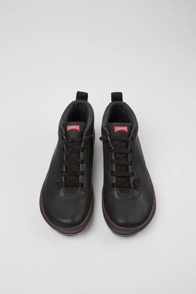 Ankle Boots Women Camper Peu Pista GORETEX Black Leather Sneakers