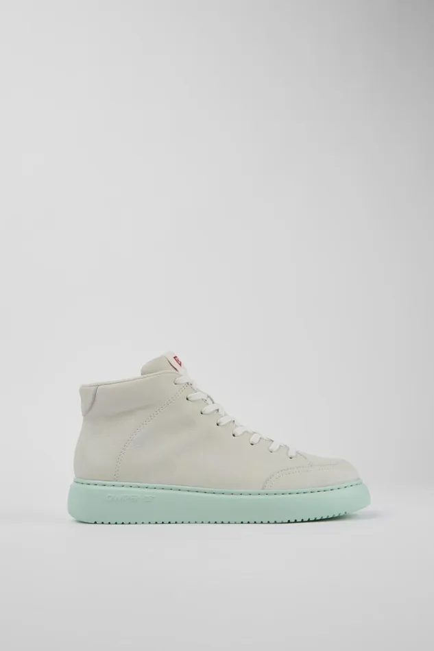 Ankle Boots Women Camper Runner K21 White Leather Sneaker Bootie