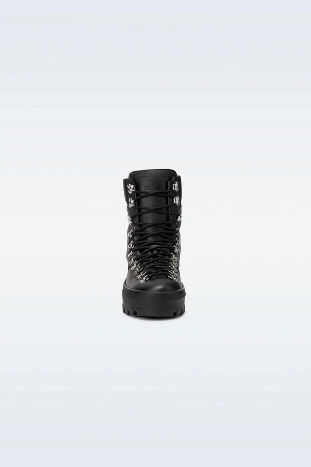 Ankle Boots Women Mackage BAINW Leather Midcalf Laceup Boots Black Ankle Boots Women Mackage BAINW Leather Midcalf Laceup Boots Black