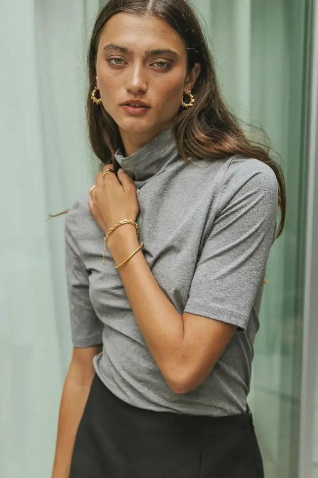 Ashley Top In Grey 8211 FINAL SALE Grey Women Bohme Tops
