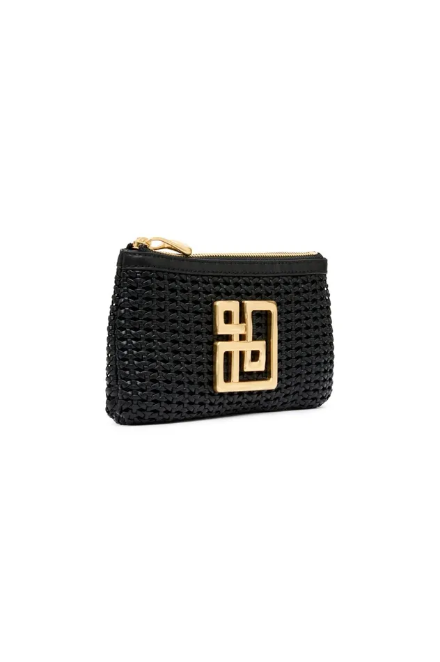 Astral Woven Pouch Black Women Aje Handbags 038 Wallets