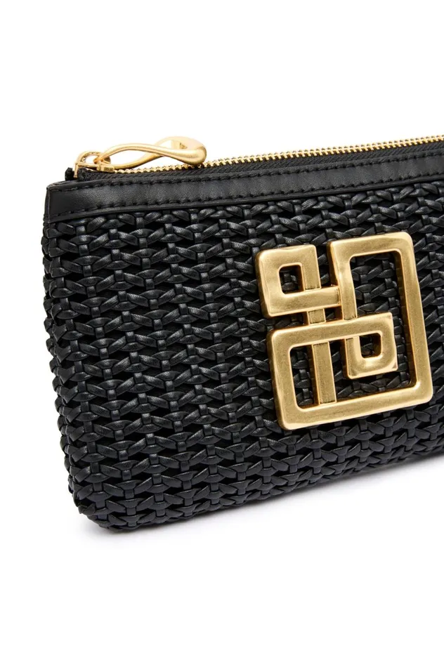 Astral Woven Pouch Black Women Aje Handbags 038 Wallets