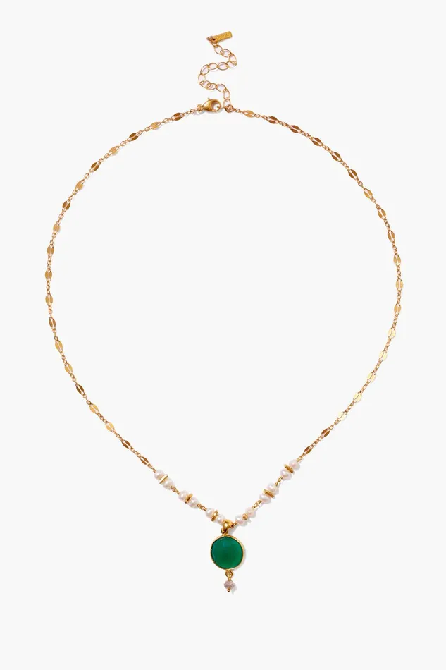 Aventurine Mix And Pearl Penina Pendant Necklace Women Chan Luu Necklaces