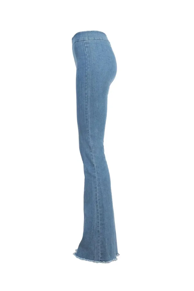 Avenue Montaigne BELLINI Light Denim Women Pants Avenue Montaigne BELLINI Light Denim Women Pants