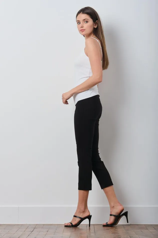 Avenue Montaigne BRIGITTE Signature Black Women Pants