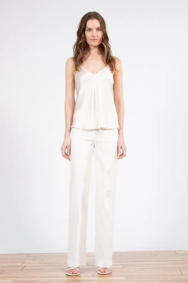 Avenue Montaigne FLAVIA OffWhite Denim Women Pants