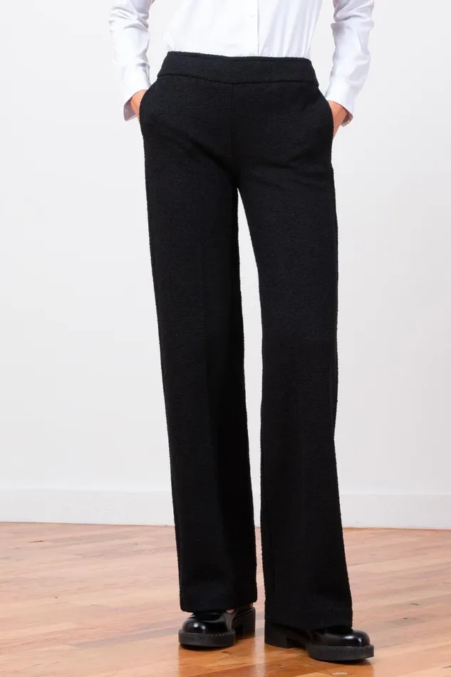 Avenue Montaigne GEORGES Boucle Black Women Pants Avenue Montaigne GEORGES Boucle Black Women Pants