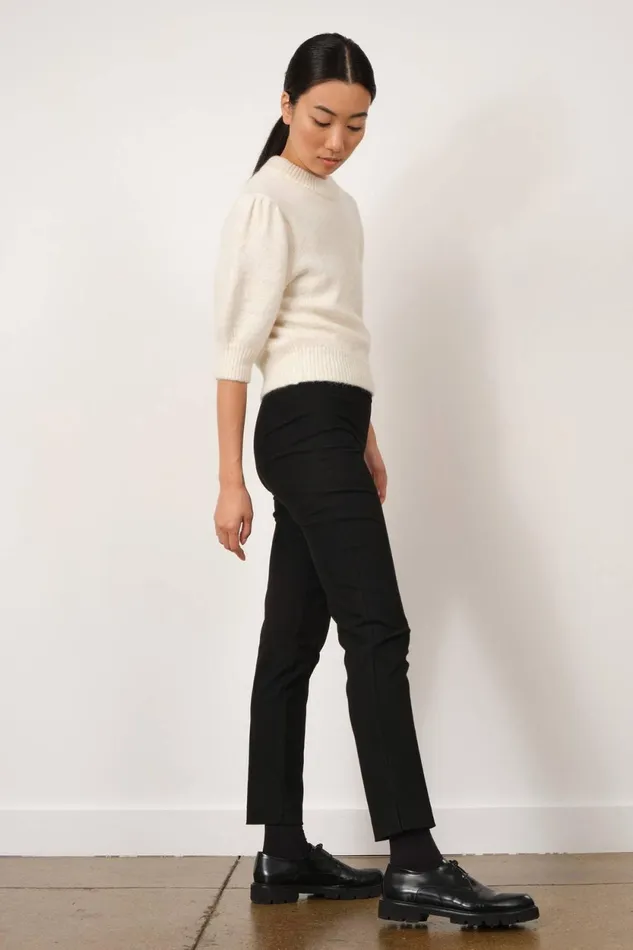 Avenue Montaigne PARS Flannel Black Women Pants Avenue Montaigne PARS Flannel Black Women Pants