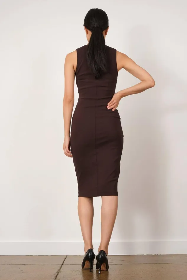 Avenue Montaigne ROMA Signature Brown Women Dresses Avenue Montaigne ROMA Signature Brown Women Dresses