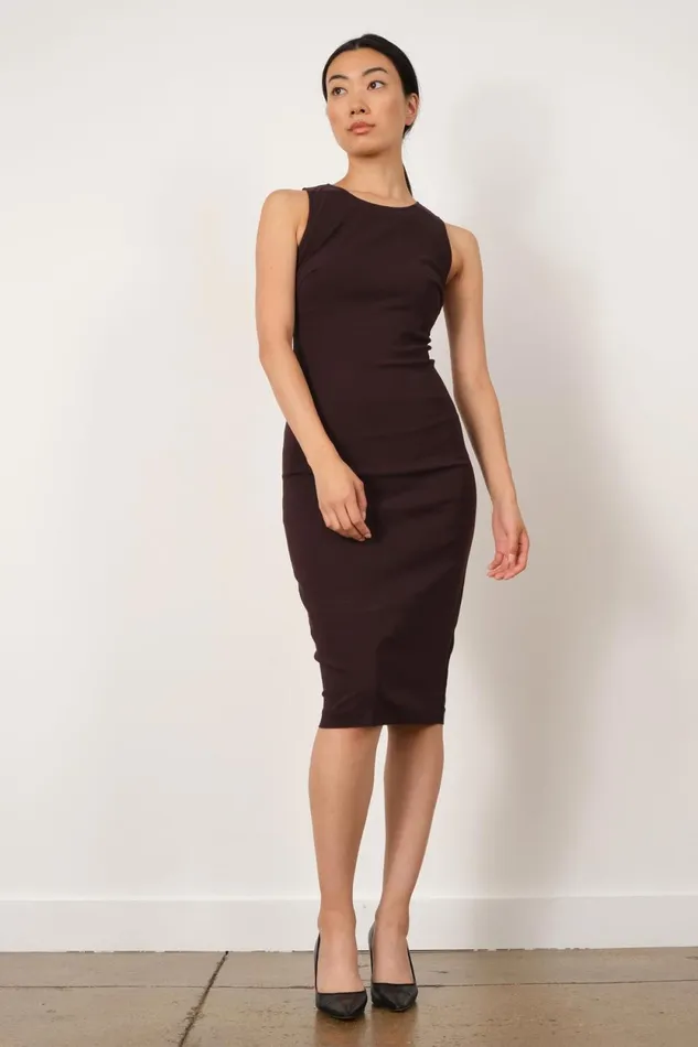 Avenue Montaigne ROMA Signature Plum Women Dresses