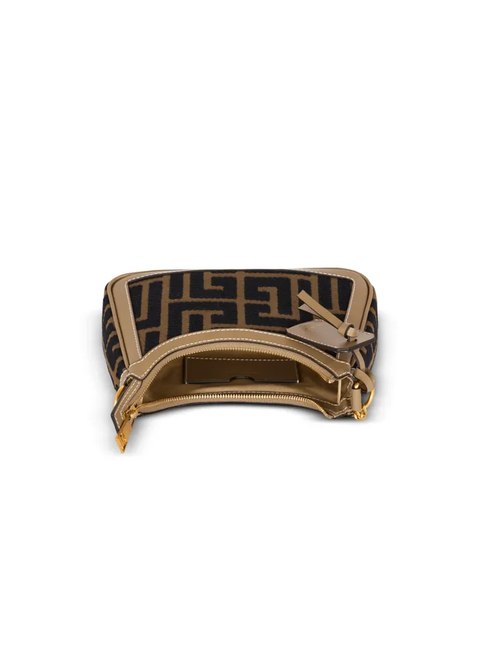 BArmy Shoulder Bag In PB Labyrinth Jacquard Black Women Balmain Crossbody Bags