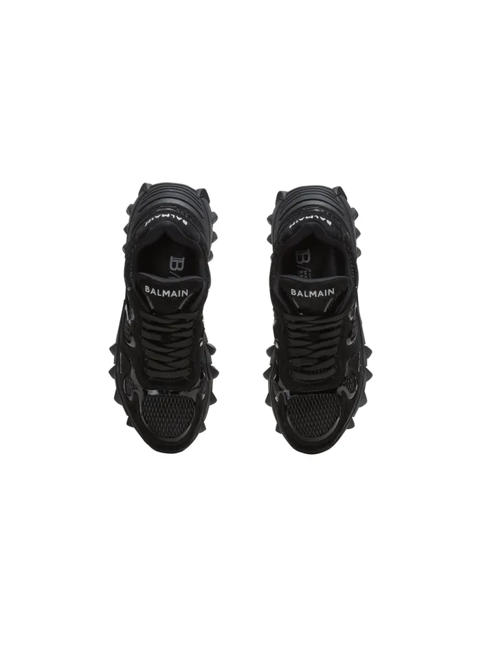 BCourt Trainers With Jacquard Monogram Black Women Balmain Sneakers